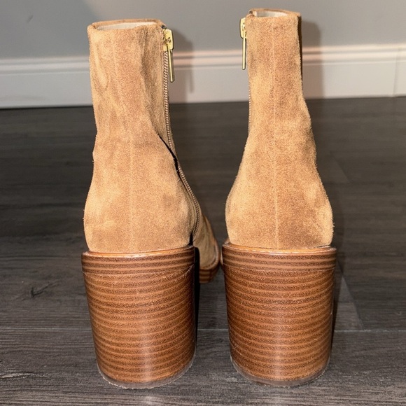 Marc Fisher Haleena Suede Ankle Boot Size 10 Cocco - Picture 7 of 10